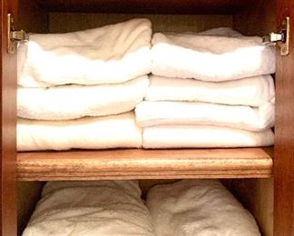 Huge selection of white and colored towels, hand towels & wash cloths...most never or lightly used