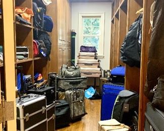 Entire closet full of high end luggage and travel accessories (John Hardy, Rimowa, BMW, Tumi, and more!)
