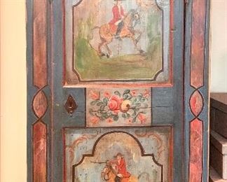 18th century Austrian painted wardrobe cabinet
