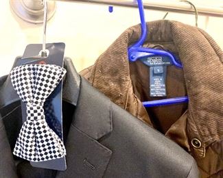Large selection of boys clothing, shoes and jackets including several Hickey Freeman suits, a tuxedo,Polo jackets, and more! 
