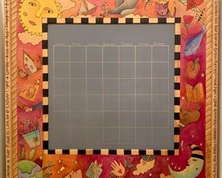 Large Sticks hand painted chalkboard calendar