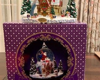 Christopher Radko "Down the Chimney" Snow Globe