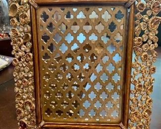 Jay Strongwater bejeweled picture frame