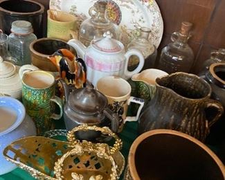 VERY EARLY VINEGAR SET OF JUGS