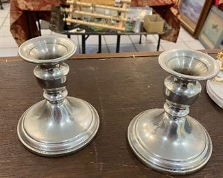 Pewter candle holders$10 now!!