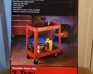 Craftsman 2 Tray Service Cart NEW