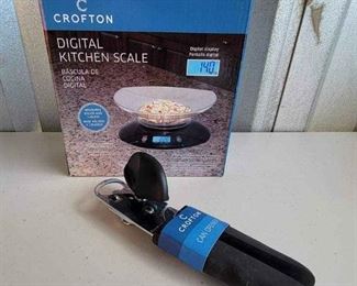 Crofton Digital Scale Can Opener NEW