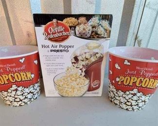 Hot Air Popper 2 Plastic Tubs NEW