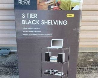 Tier Black Shelving 2  NEW
