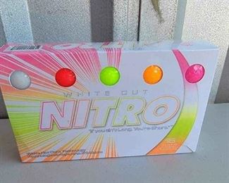 White Out Nitro Golf Balls NEW