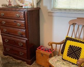 Chest of drawers & rocker