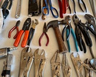 Assorted pliers & vise grips 