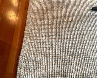 8' x 10' Pottery Barn Chunky wool /jute rug  $719 on sale now plus shipping and tax.  Take home from our sale for $580