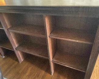upper portion of bookcase