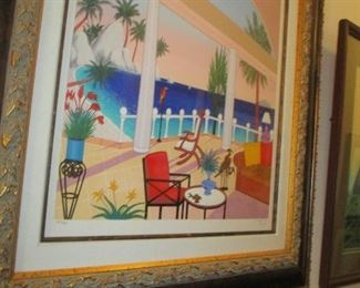 Fanch Ledan numbered color lithograph with COA