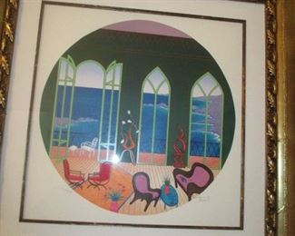 Fanch Ledan numbered color lithograph with COA