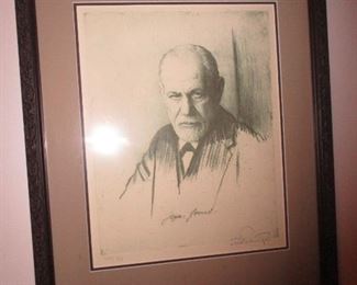 Soft Print of Sigmund Freud by Ferdinand Schmutzer