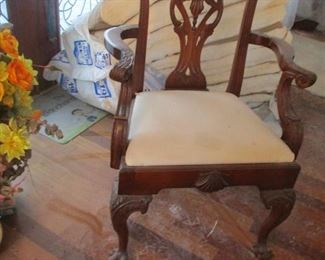 Set of EIGHT Chippendale dining chairs, includes two armchairs, from Hurwitz Mintz