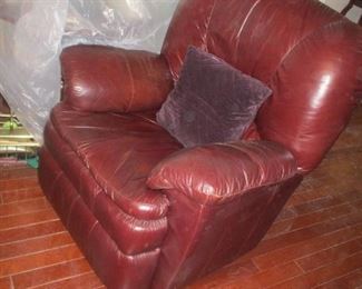 Leather recliner