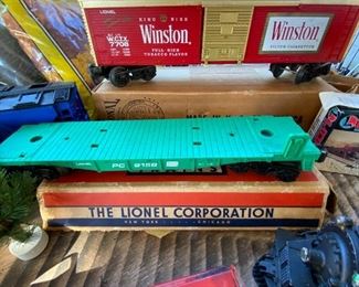Lionel Train.  Flatbed cargo car