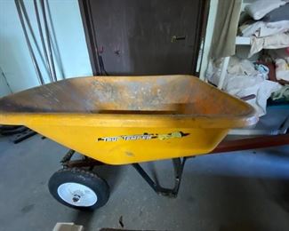 Metal wheelbarrow