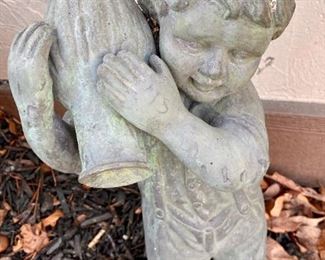 outdoor metal statue