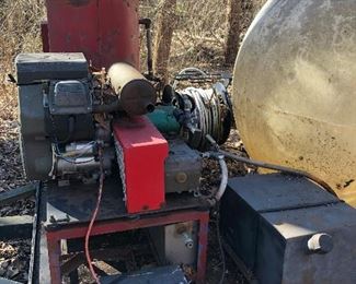 Trailer mounted pressure washer with Kohler motor