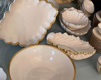 Lenox Tuxedo China Bowl, Lenox Symphony Centerpiece Bowl 24K Rim