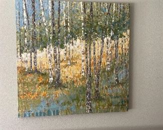 “Among Trees” Stretched Canvas Signed M W Whitson