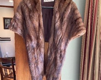 Vintage Sakowitz Mink Stole Cape
