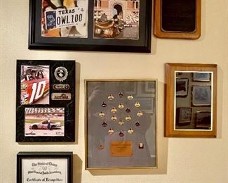 Buick & Olympic Years Limited Edition Framed Pin Collection, Daytona International Speedway & Rice University Memorabilia