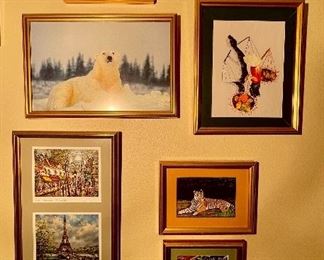 Travel Pictures including “Paris” 1989 Pram print