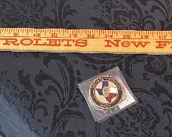 Vintage Yard Stick Brasher Motor Co ‘63 Chevrolets, Weimar Police Department Recognition Medallion