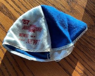 Vintage 1957 Chevrolet Promo Beanie Childs Hat