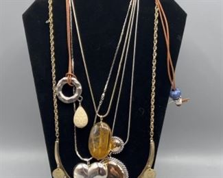Silver And Gold Costume Jewelry Necklaces