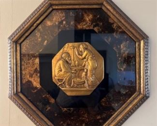 Winter Medallion Art in Octagonal Frame