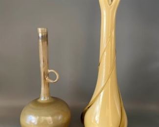 Beige Glass Vases
