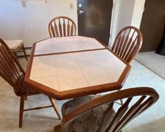 Kitchen Table With Insert And 4 Chairs