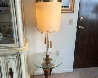 Glamorous Vintage Lamp Table
