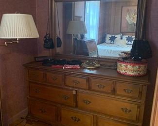 oak dresser and mirror