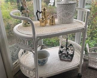 Wicker Teacart