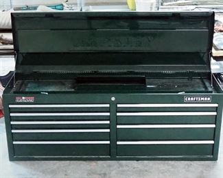 Craftsmen 9 Drawer Bench Top Toolbox With Key, Model # 706.619660, 20" x 51" x 16"