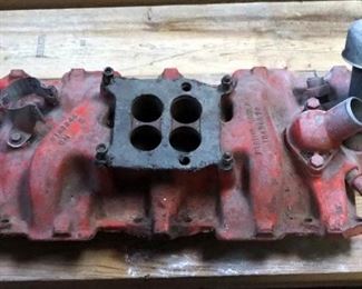 GM Engine Intake Manifold, With Oil Filler, Stamped E103