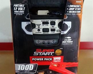 Super Start Portable 12 Volt Power Pack, Model 5502, New In Box