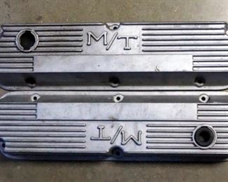 Mickey Thompson Aluminum Finned Valve Covers, Part No 103R-55