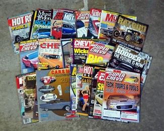 Auto Enthusiast Muscle Car Magazine Assortment Including Hemmings Muscle Machines, Rat Rod, Super Chevy And More