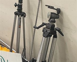 tripods + cameras needing repairs but very discounted 