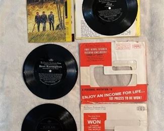 Three records on floppy vinyl