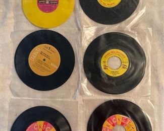 Six records with Christmas songs