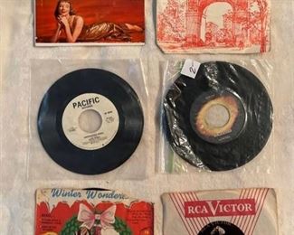 Six 45 rpm records featuring Ringo Starr and more